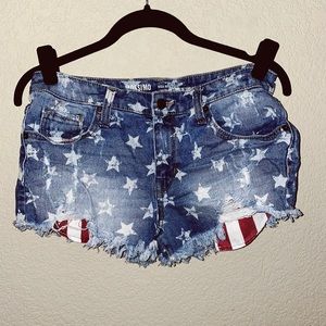 American flag shorts